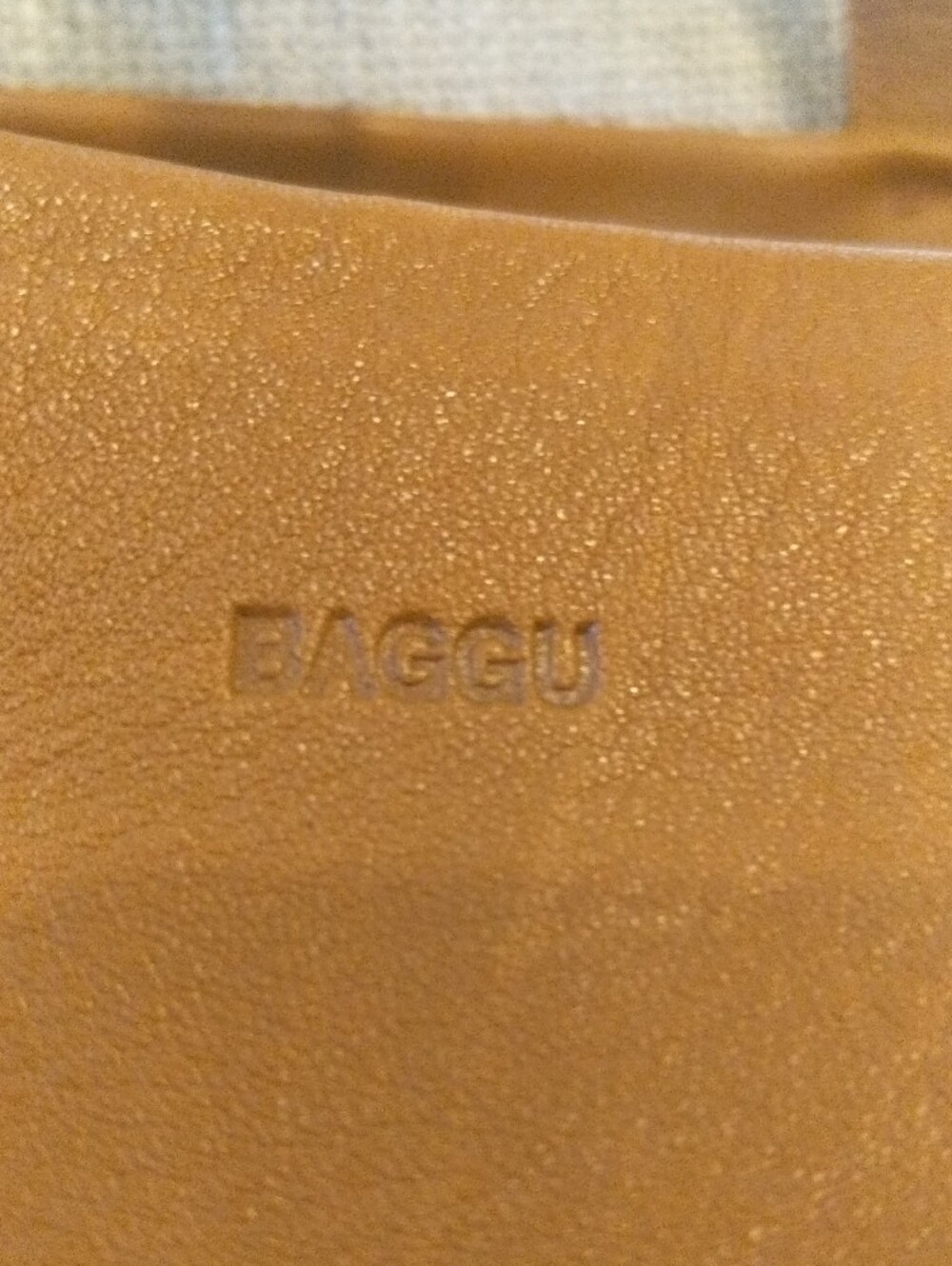 ✨ RARE FIND: Vintage USA BAGGU Minimalist Leather Tote in Saddle Tan ✨ - Picture 2 of 16